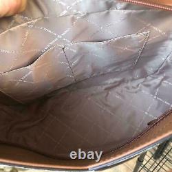 Michael Kors Large PVC Shoulder Tote Handbag Purse Satchel Bag + Trifold Wallet
