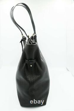 Michael Kors Lenox Large Tote Leather Shoulder Bag Black