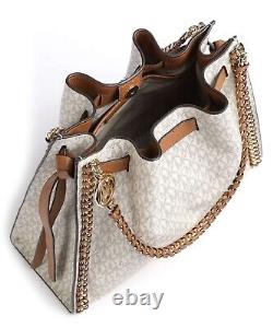 Michael Kors Mina Large Chain Shoulder Tote Handbag MSRP $498.00