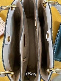 Michael Kors Nicole Large Pvc Leather Signature Shoulder Tote Handbag Bag $448