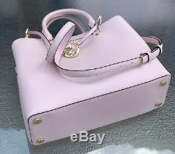 Michael Kors Pink Blossom Leather Savannah Large Satchel Tote Handbag