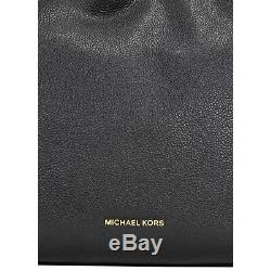 Michael Kors Raven Large Leather Shoulder Bag Black 30H6GRXE3L-001