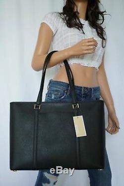 Michael Kors Sady Large Tote Black Saffiano Leather Multifunction Top Zip Bag