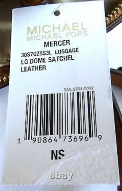 Michael Kors Studio Mercer Large Dome Luggage Leather Satchel Bag