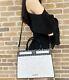 Michael Kors Tatianna Leather Large Satchel Handbag White Mk Black