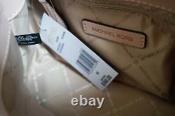 Michael Kors Teagen Small Pvc Leather Messenger Bag Mk Brown/pink Blssom