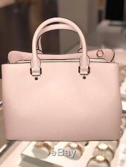 Michael Kors Women Ladies Large Leather Pink Satchel Crossbody Handbag Purse Bag