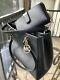 Michael Kors Women Large Leather Shoulder Tote Handbag Purse Black Bag + Wallet