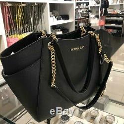Michael Kors Women Leather Shoulder Chain Tote Messenger Handbag Purse Bag Bags