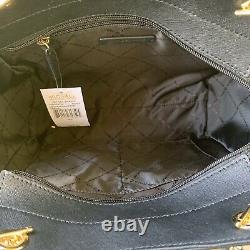 Michael Kors Women Leather Shoulder Tote Handbag Purse Bag +Double Zipper Wallet