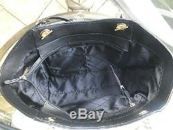Michael Kors Women Leather Shoulder Tote Handbag Purse Satchel +Passport Wallet
