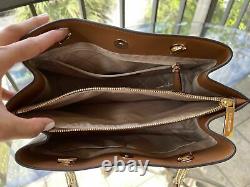 Michael Kors Women Pvc Leather Large Satchel Shoulder Bag Purse Handbag Tote Mk