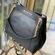 Michael Kors Women's Jet Set Large Leather Shoulder Tote Handbag Purse Black