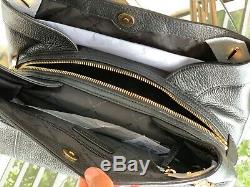 Michael Kors Women's Jet Set Large Leather Shoulder Tote Handbag Purse Black