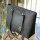 Michael Kors Wommen's Sady Tote Handbag Large Black Purse Saffiano Leather