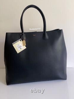 Moncrief London Lesley Black Leather Handbag Ex Large Travel Shoulder Bag £1500