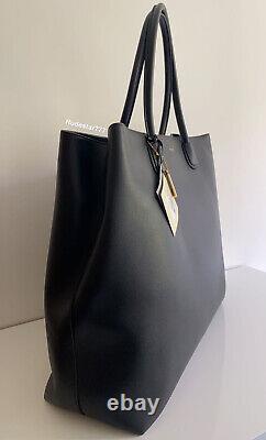 Moncrief London Lesley Black Leather Handbag Ex Large Travel Shoulder Bag £1500