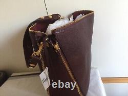 Mulberry Camden Textured goat Leather Shoulder Bag burgundy RPP£1195 100%GENUINE