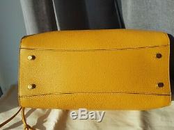 Mulberry Large IRIS bag & extra handle in Deep Amber pebble leather (rrp £1400)