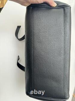 Mulberry Oversized Alexa Bag Black/Black Leather Satchel Heavy Grain 28x31x9cm