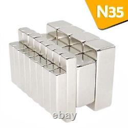 N35 Small & Large Neodymium Block Magnets Super Strong Rare Earth in 50 sizes