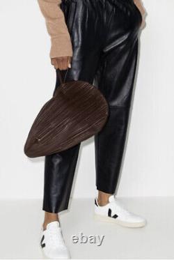 NEOUS PLUTO Clutch bag Brown Pleated Leather £490 Maison Martin Richard Sweeney