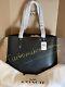 New Authentic Coach Central Tote Black Calf Leather Shoulder Work Laptop Bag