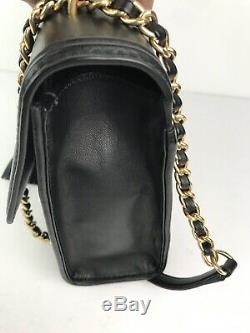 NEW TORY BURCH Large Fleming Convertible Shoulder Bag Black $498