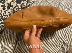 NEW Tory Burch Largo Stacked T Hobo Brown pebbled handbag-$495