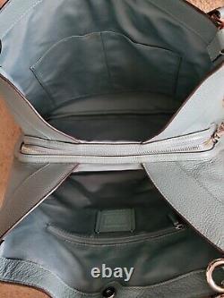 NWOT Coach F28997 Lexy Large Blue Pebble Leather Shoulder Bag