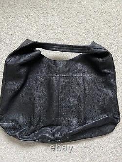 NWOT Kurt Geiger Large Black Leather Hobo Bag The Violet