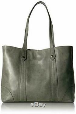 NWT $358 Frye Melissa FERN Distressed Leather Large Shopper Tote Shoulder Bag
