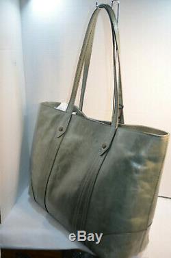NWT $358 Frye Melissa FERN Distressed Leather Large Shopper Tote Shoulder Bag