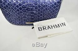NWT Brahmin Marianna Leather Tote / Shoulder Bag in Denim Del Ray Milton