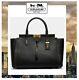 Nwt Coach 1941 Troupe Carryall 35 Tote Handbag In Black Leather Brass Hardware