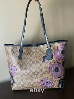 NWT COACH 5697 City Tote In Signature Canvas With Kaffe Fassett Print $378