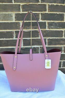 NWT COACH 58849 Market Tote Bag Polished Pebble Leather Rose Pink Light Gold