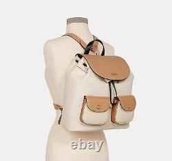 NWT COACH 6146 Pebbled Leather Pennie Backpack In Colorblock