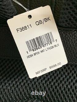 NWT COACH Black Hudson Men Pebble Leather Backpack F36811 MSRP $598