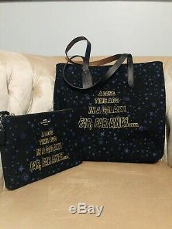 NWT COACH Disney STAR WARS X CANVAS TOTE Bag Handbag F88038 Wristlet Set F88648