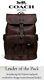 Nwt Coach F36811 Men's Hudson Backpack In Oxblood Natl Pebbled Leather Msrp $695