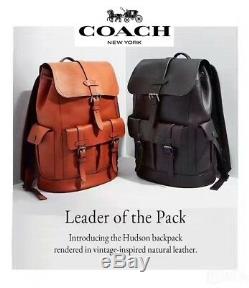 NWT COACH F36811 Men's HUDSON Backpack In VARIOUS Cols NATL Pebbled Leather $695