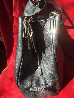 NWT COACH Madison Leather Phoebe Shoulder Bag Gold Black F24621