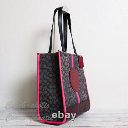 NWT Coach 1917 Dempsey Tote in Signature Jacquard with Stripe and COACH Patch