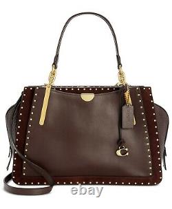 NWT Coach 31020 Mixed Leather Dreamer 36 Satchel/Shoulder Bag in Oxblood
