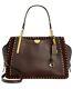 Nwt Coach 31020 Mixed Leather Dreamer 36 Satchel/shoulder Bag In Oxblood