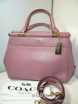 NWT Coach 31916 Grace Carryall Satchel Refined Calf Leather Bag- Rose