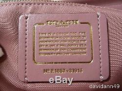 NWT Coach 31916 Grace Carryall Satchel Refined Calf Leather Bag- Rose