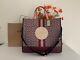 Nwt Coach C8418 Dempsey Tote 40 Signature Jacquard & Leather With Stripe & Patch