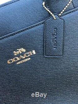 NWT Coach Casey Tote Crossgrain Leather handbag Black F31474 IMBLK